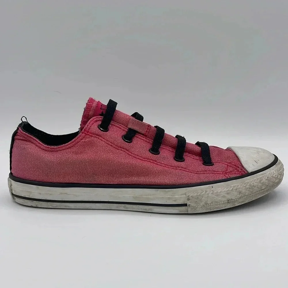 Converse Pink Glitter Junior Sneakers
